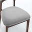 Chaise d'appoint en bois massif et tissu d'ameublement-131090356