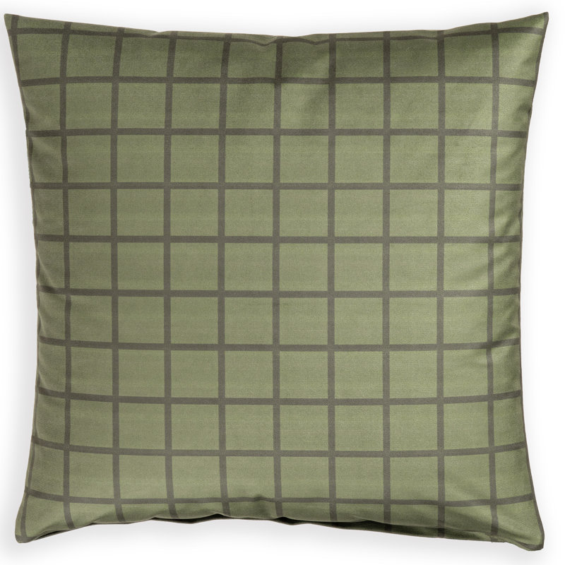 Coussin Mini Grid, 18 po x 18 po, Plumes, Pin