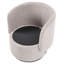 Upholstered Swivel Barrel Chair-1129427345