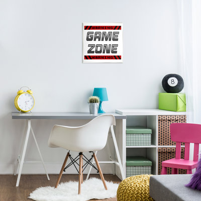 Game Zone Warning Wall Plaque, design by Marcus Prime