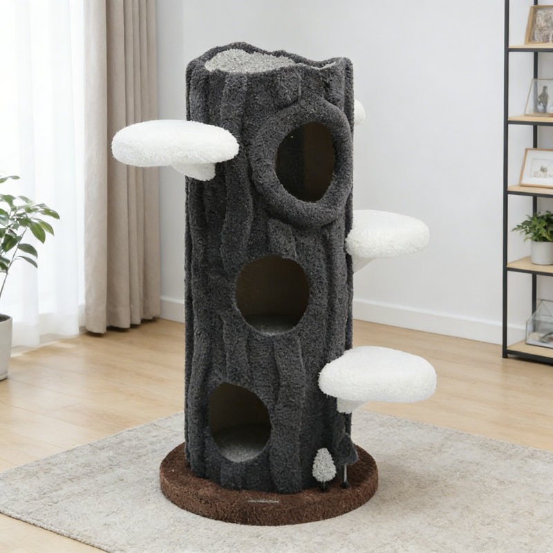Structure simple d'escalade pour chat noir