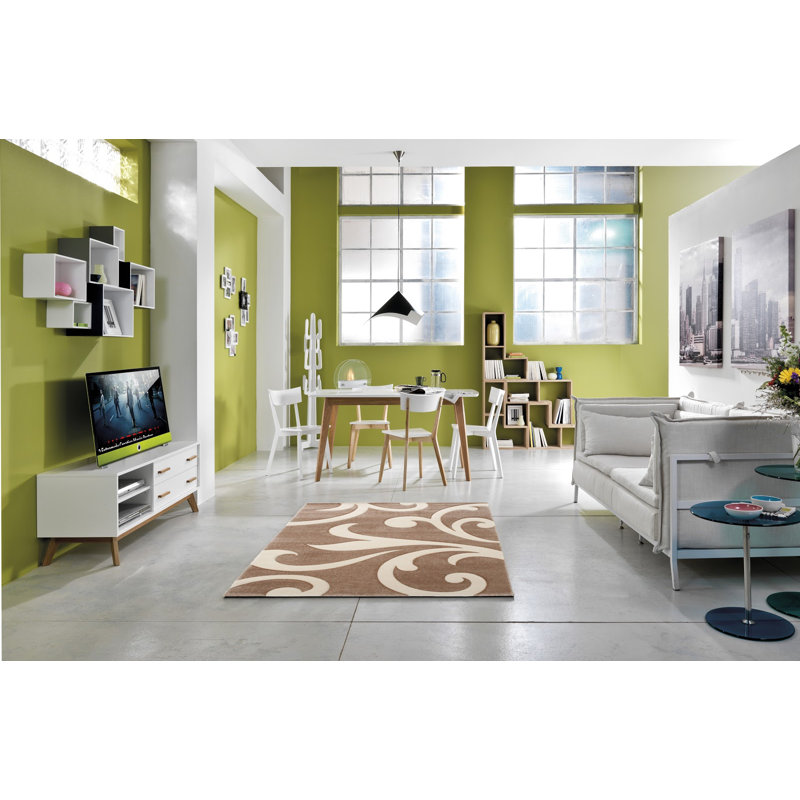 Floral Hand Woven Area Rug, Rectangle 140 x 190cm