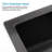 Black 304 Stainless Steel Undermount Kitchen Sink 30" X 19" - Single Bowl Workstation With Enhanced Durability And Functionality Noise-Reducing Feature-123589957