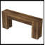 Console en bois 70,8 po, canapé de couloir robuste