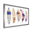Plumes d'ethnie bohémienne mauve - peinture sur toile encadrée-59760706-59760710