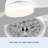 30" Flush Ceiling Fans with Lights & Black Blades,Low Profile Light and Fan with Remote,Small Modern Flush Mount Ceiling Fan with 3 Colour Led for Living Room Bedroom Kitchen-104321103