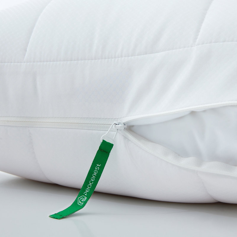 Three‑in‑One Adjustable Cooling Pillow Set of 2 – PCM Cooling Polyester Bed Pillow with Zippered Removable Cover – Adjustable Loft Support for Side, Back & Stomach Sleepers