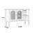 All-Solid Wood Glass Arched Sideboard