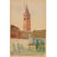 «Church Tower, Italy» par Cass Gilbert - Art mural sur toile tendue avec châssis-1554013469