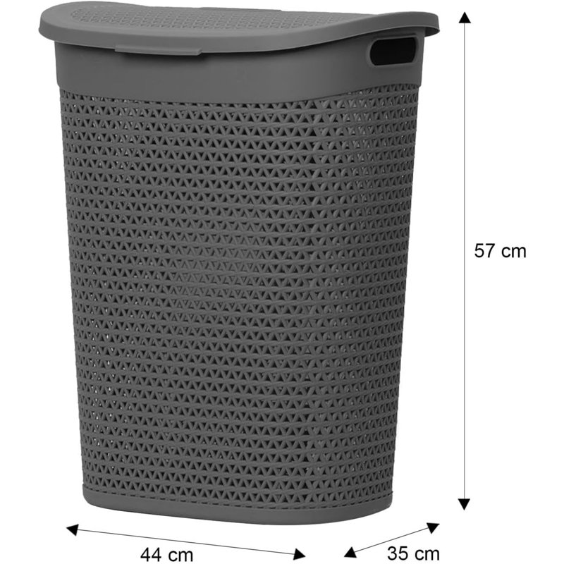 TPE & PP Laundry Cart, Gray