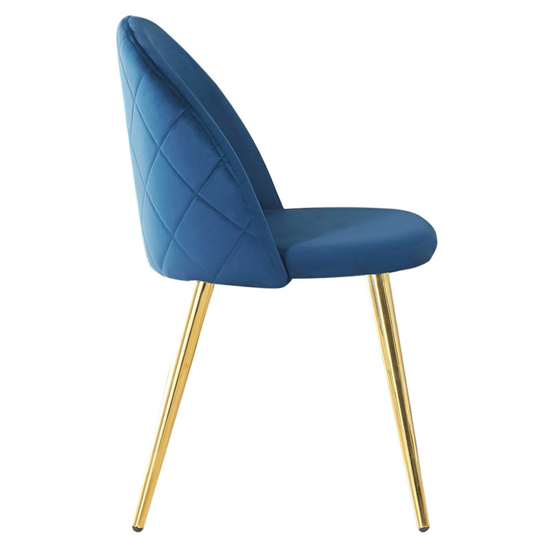 Heavener Upholstered Dining Chair, Blue, 6