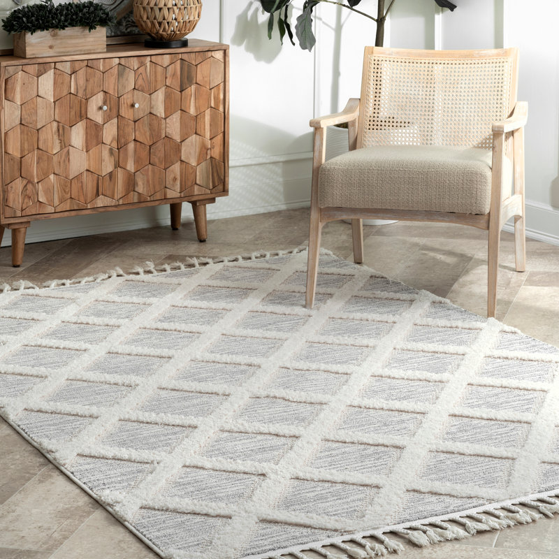 Tapis gris clair Herdon, Rectangle 7 pi 10 po x 11 pi 6 po