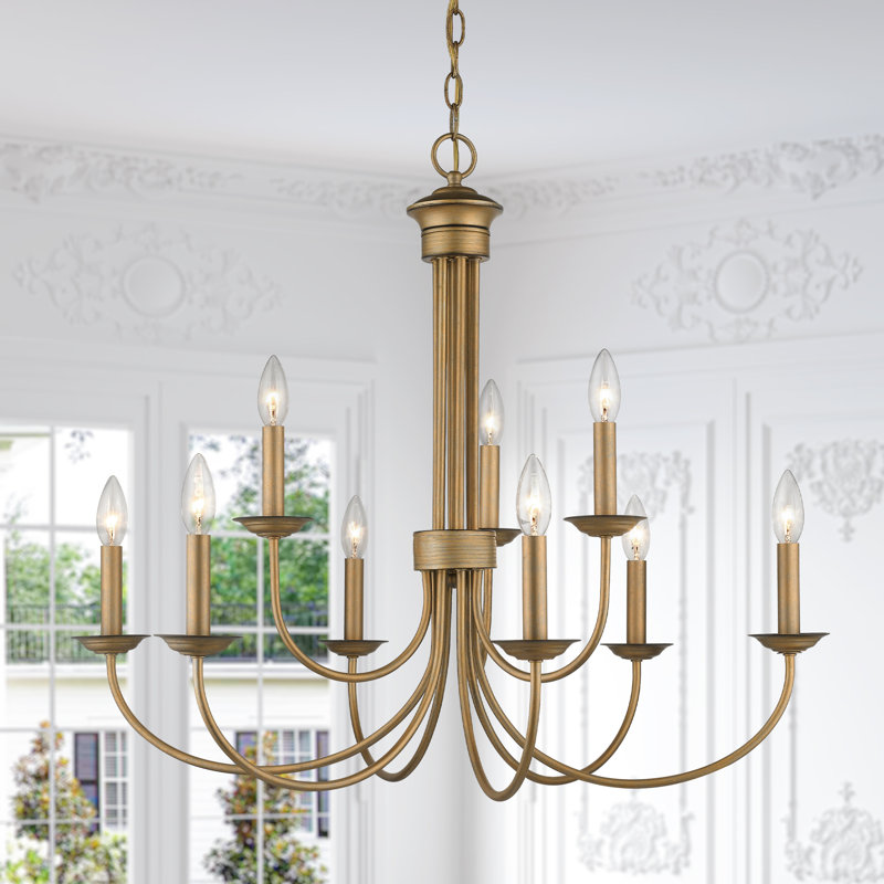 Lustre classique à 9 lumières de style bougie Ful Word