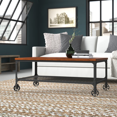 Dyess Solid Wood Top Coffee Table