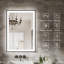Miroir de salle de bain 30 po x 36 po à DEL sans cadre, miroir intelligent-477430564