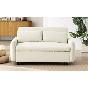 Modern With 3 Levels Adjustable And Comfortable Foam, Beige 58.71" Bed Strong Seat