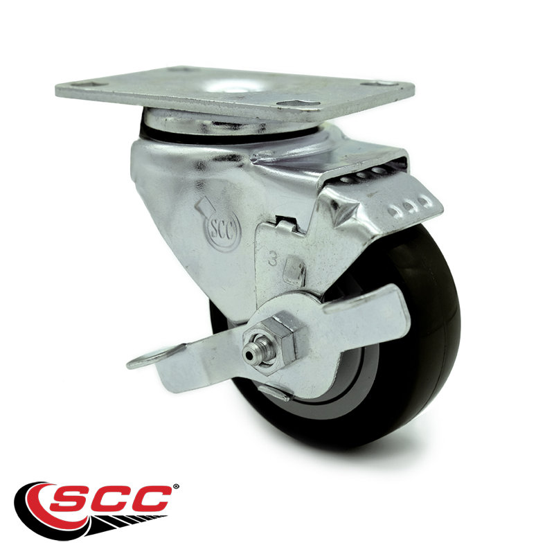 Polyurethane Caster, Black