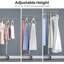Heavy Duty Clothes Rail, Extendable Hanging Rack with Lockable Wheels