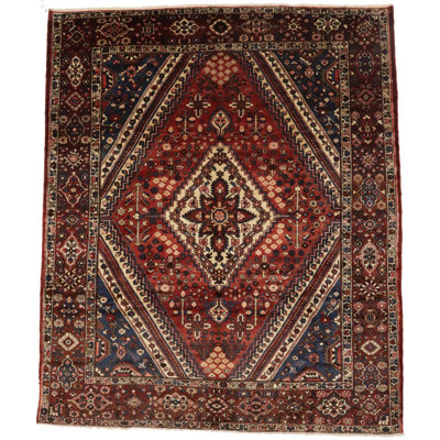 Tapis semi-antique rouille 11 x 13