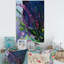 Décoration murale abstraite mauve et verte II - Toile traditionnelle-702108201-702108244