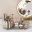 Organisateur de maquillage rotatif, présentoir à cosmétiques de grande capacité, facile à tenir tous vos produits de maquillage, au moins 20 pinceaux de maquillage / Eyeliner, 10 rouges à lèvres, 8 produits de soin de la peau (ivoire)-766842005
