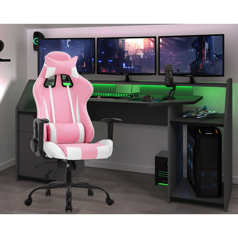 Fauteuil de jeu ergonomique, Rose