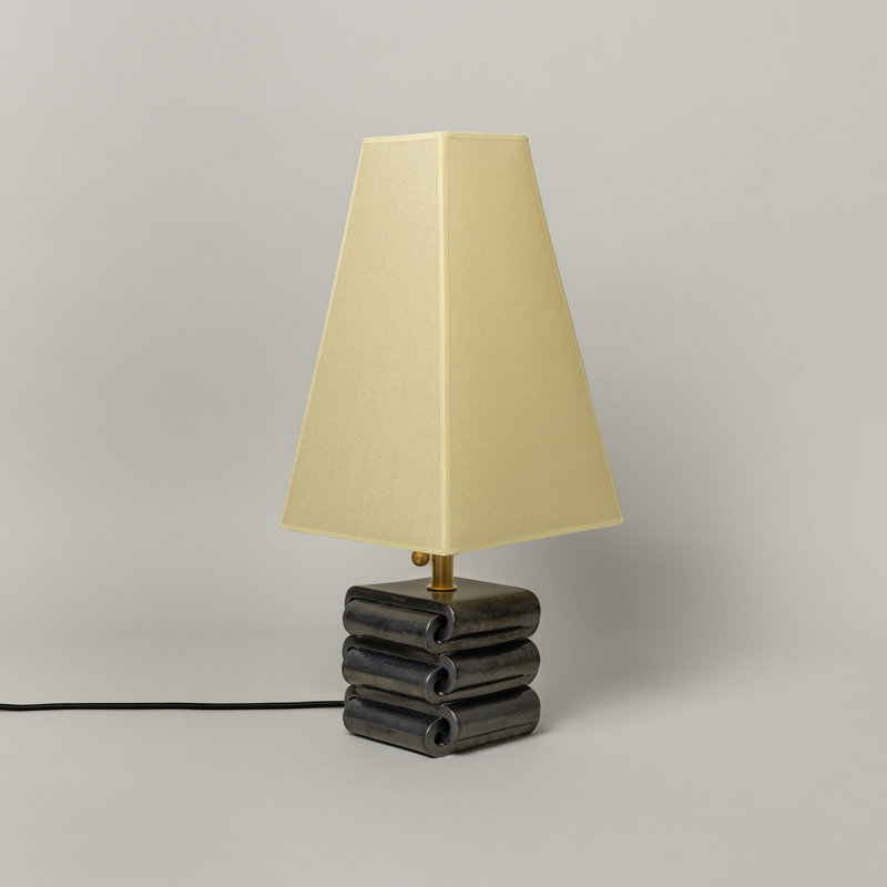 Gio Table Lamp, Graphite, Faint Green