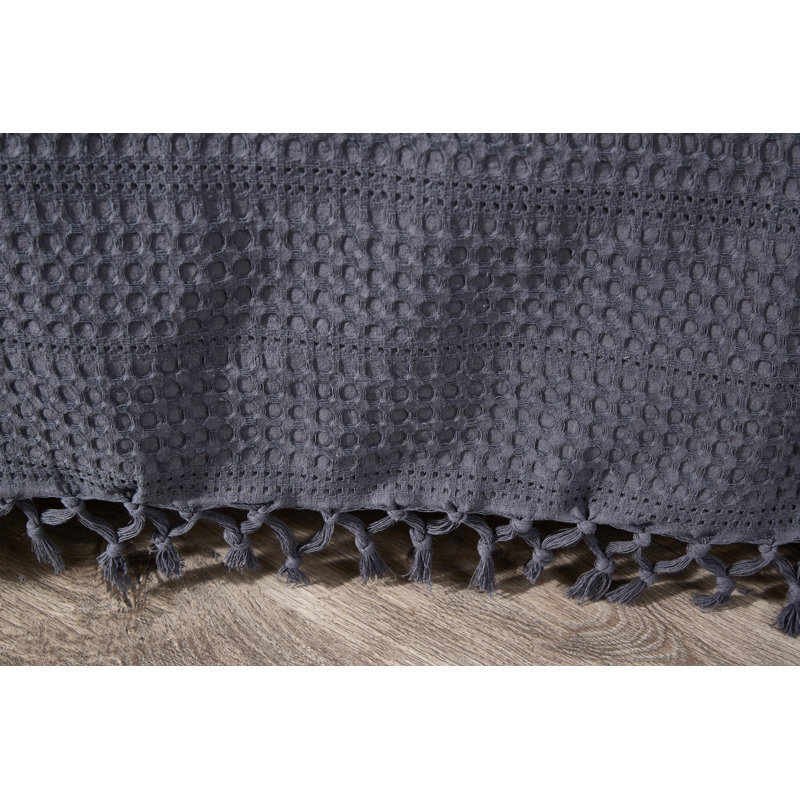 Damaris Cotton Solid Colour Bedspread, Anthracite
