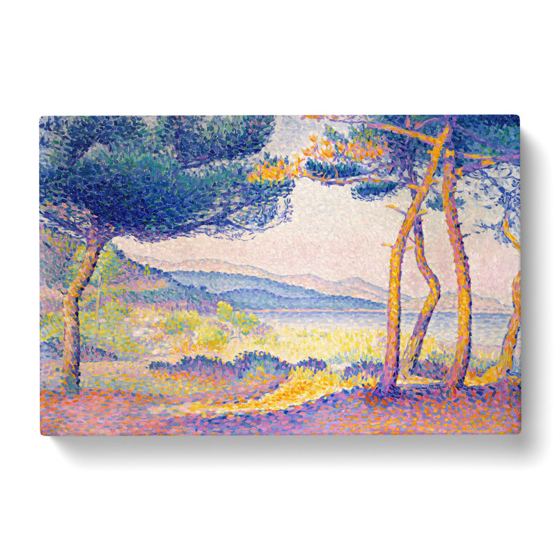 Landscape Vol.2 by Henri-Edmond Cross - Wrapped Canvas Painting, 35cm H x 50cm W x 3cm D