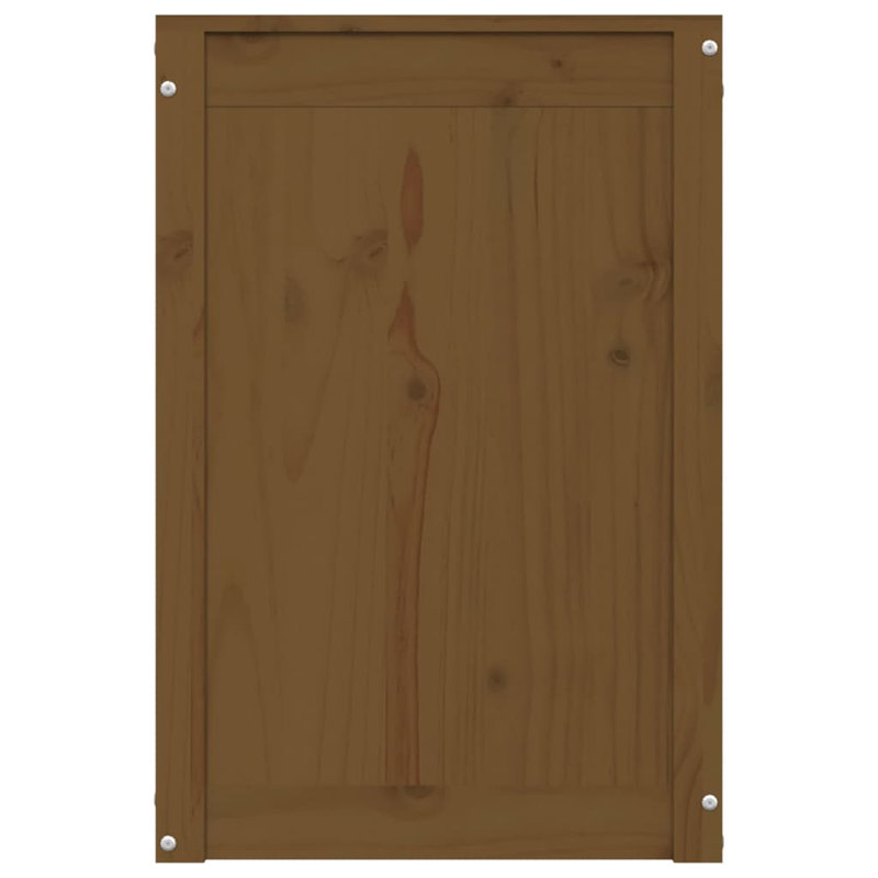 Wood Cabinet Laundry Hamper, Honey Brown
