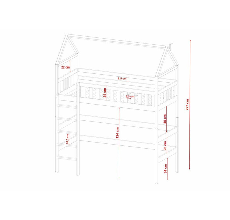 Cadmar 90 X 190cm High Sleepers, Graphite