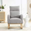 Chaise berçante moderne avec accoudoirs de salon à dossier haut l 27,6 po-2039577489