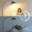 80.3 Inch Tall Aluminum Canopy Arched Floor Lamp With Foot Switch And Remote Control Switch-268692612