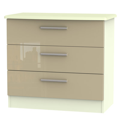 Fully Assembled Yvette 3 Drawer Chest