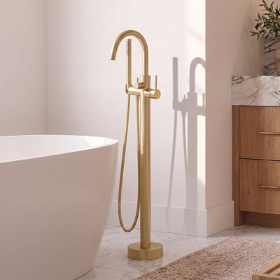 Circular Single Handle Tub Faucet