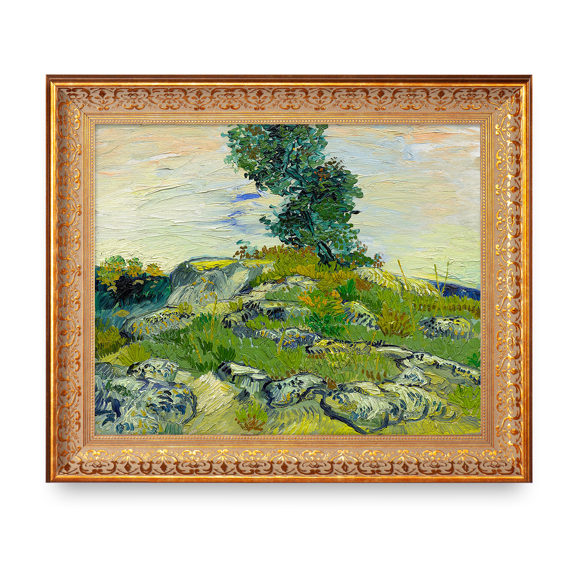Charlton Home® The Rocks by Vincent Van Gogh. World Classic ...