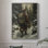 «Christmas Holiday Art DCxxvii», reproduction d'art encadrée - bois massif