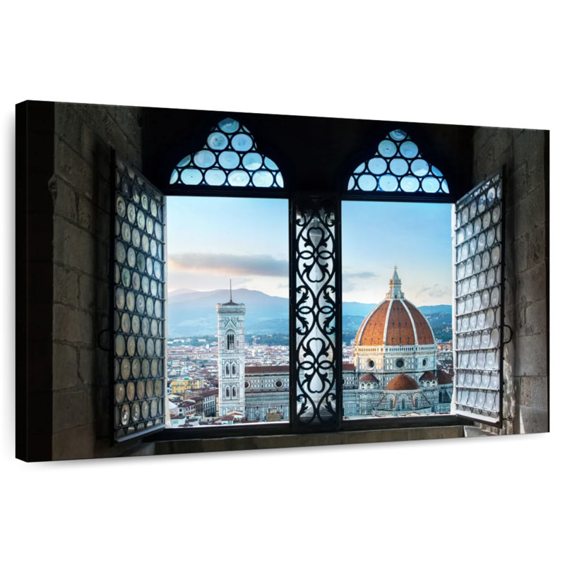 Lilie Florence Cathedral Window, 16" H x 24" W