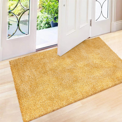 Spandrel Solid Colour Shag Area Rug