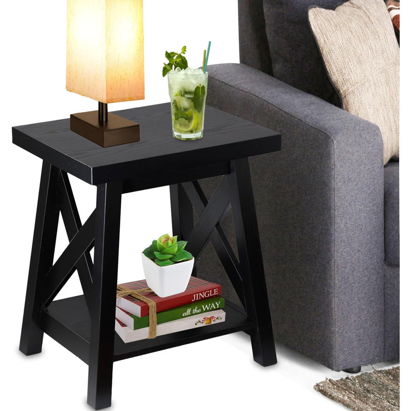 Munni End Table, Black