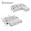 Canapé-lit modulaire en L 3 en 1 3-534647550