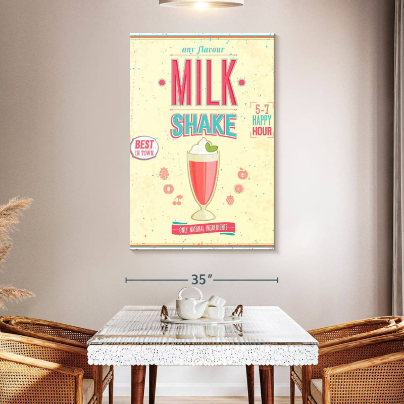 Yarlin rétro Diner Milkshake, H 51 po x l 34 po