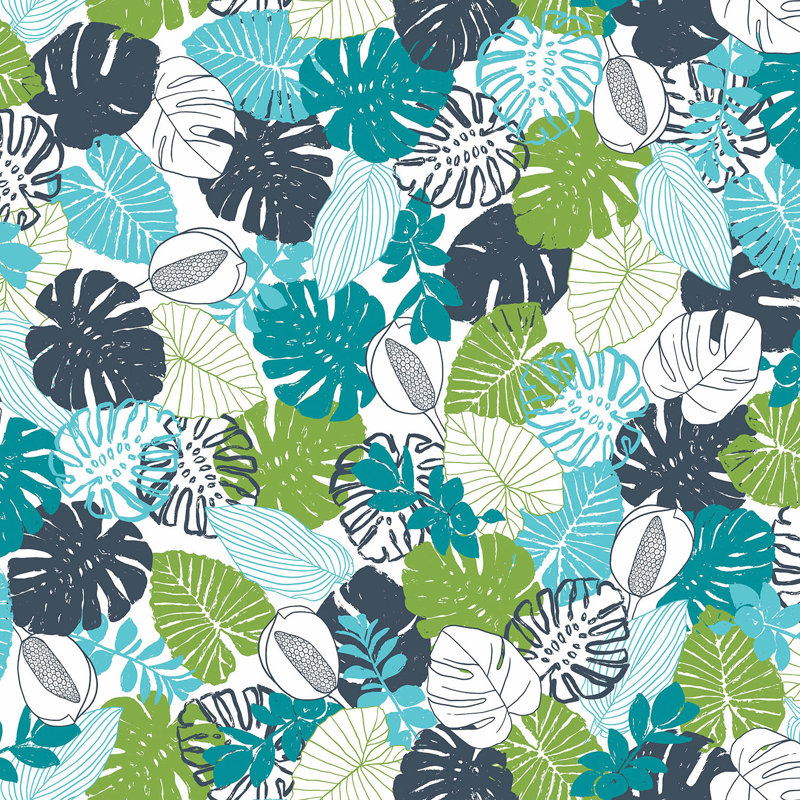 Ensemble de housse de couette en microfibre DiaNoche par Metka Hiti - Monstera