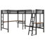 Lit mezzanine simple en fer Uecker 