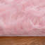 Tapis rose à poils longs Dosie-705126438