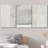 Minimal Landscape Muted Gray Grunge Effect Neutral Pictures Framed Canvas 3 Pieces Print Wall Art-94433930-94433932