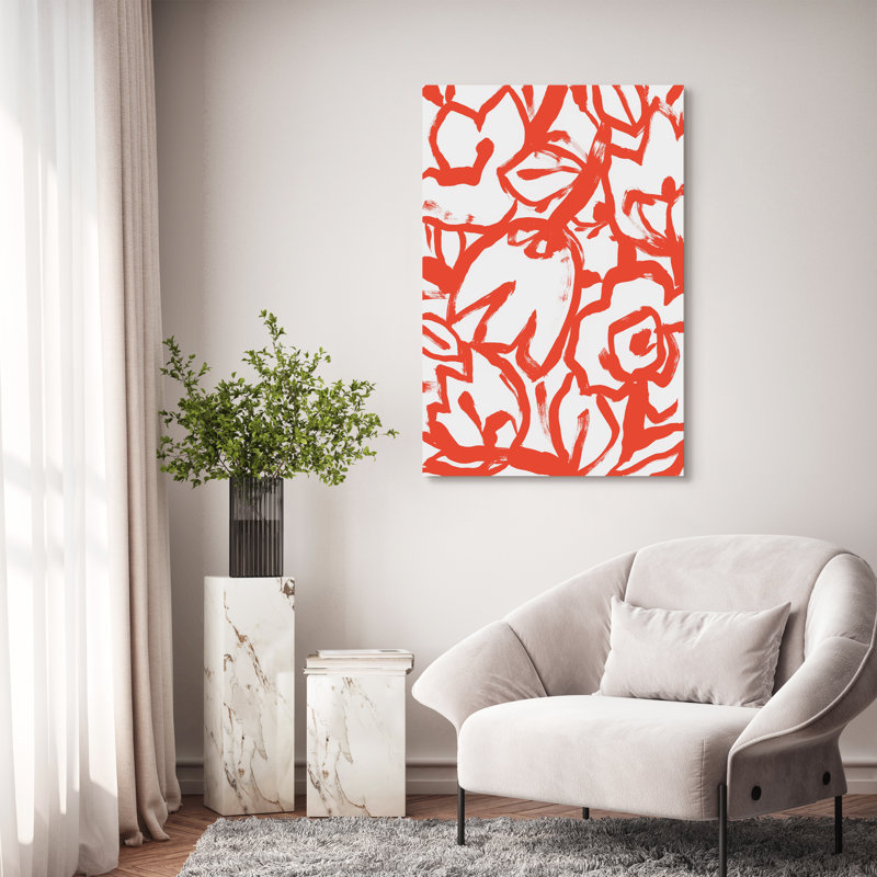 «Scarlet Blooms I & II», 2 pièces