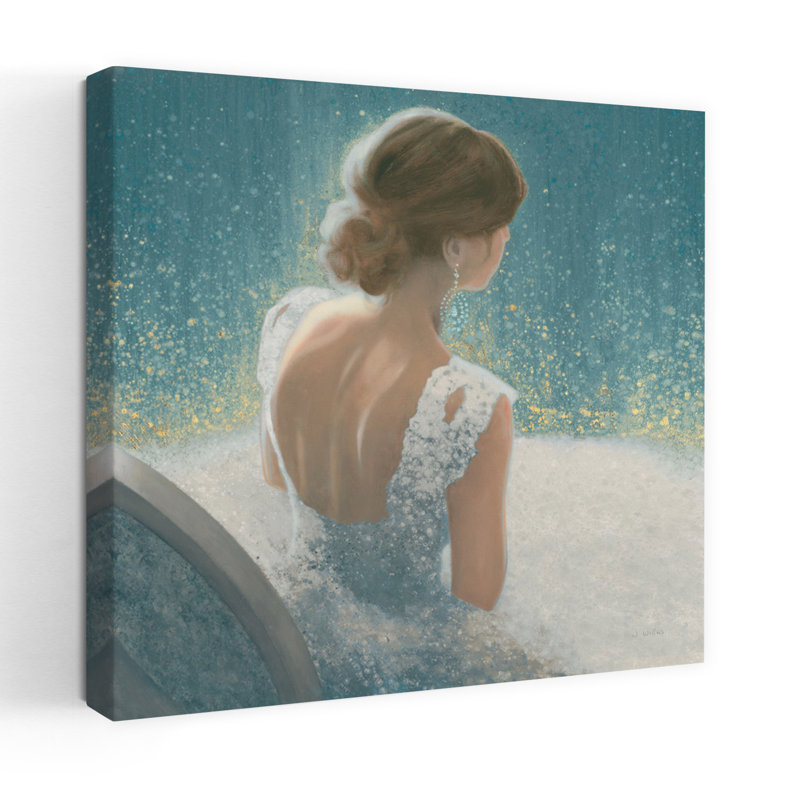 Art contemporain bleu devant l’opéra avec accessoires, H 18 po x l 18 po