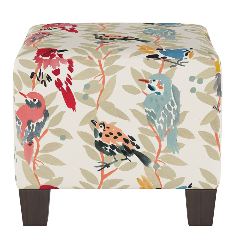 Fernando Upholstered Ottoman, Avery Vine Multi