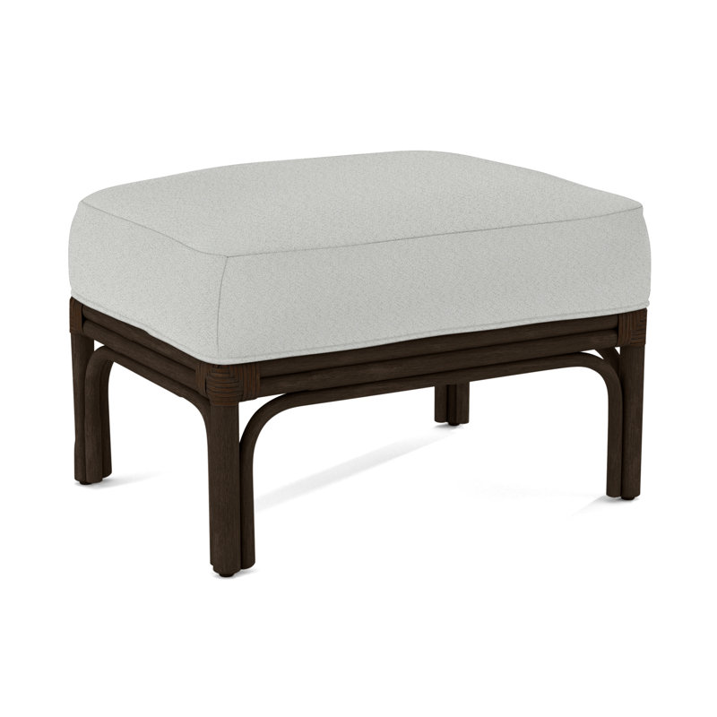 Repose-pieds rectangulaire 26 po Boca, Performance Crypton coquille d'œuf; 0884-93, Café